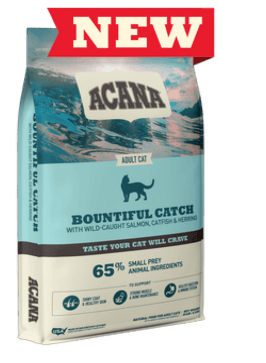 ACANA Bountiful Catch pienso natural sin cereales para gatos con salmón, bagre y arenque