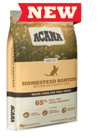ACANA Homestead Harvest pienso natural sin cereales para gatos con pollo y pavo fresco