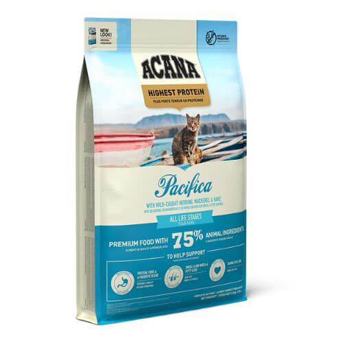 Pienso ACANA Pacifica sin cereales con pescado fresco para gatos de todas las edades