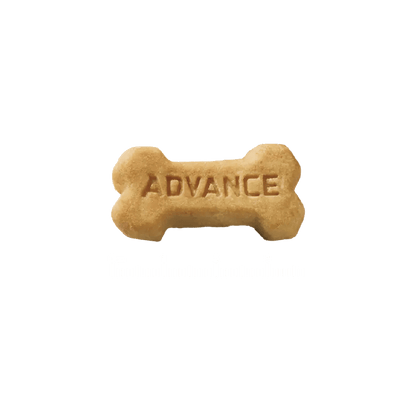 Envase de 150 g de ADVANCE Hypoallergenic Snack, premios hipoalergénicos para perros.