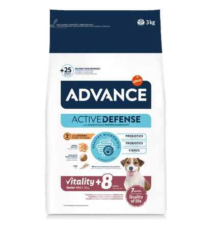 advance senior mini pienso perros mayores razas pequeñas