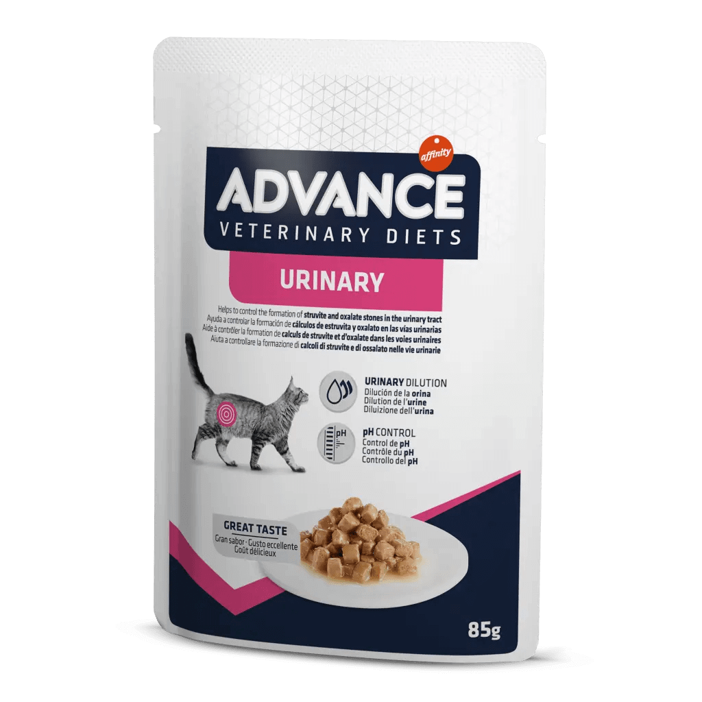 Comida húmeda ADVANCE Veterinary Diets Urinary para gatos adultos pack 12 x 85 g