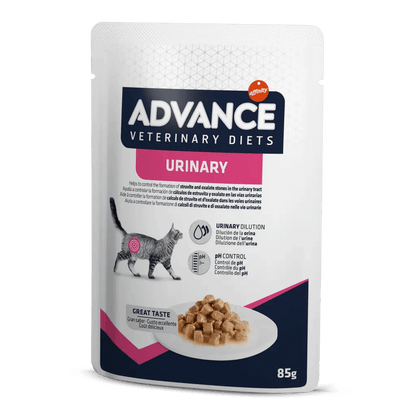 Comida húmeda ADVANCE Veterinary Diets Urinary para gatos adultos pack 12 x 85 g