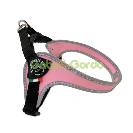 Arnés ajustable clásico rosa TRE PONTI para perros y gatos