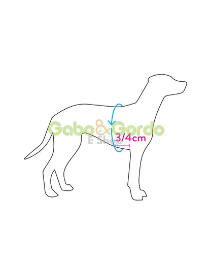 Arnés ajustable TRE PONTI estampado flamenco para mascotas
