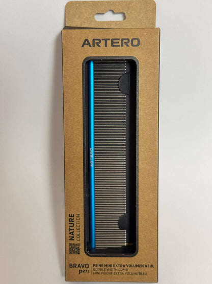 Peine Artero Bravo Mini Azul Extra Volumen para perros y gatos