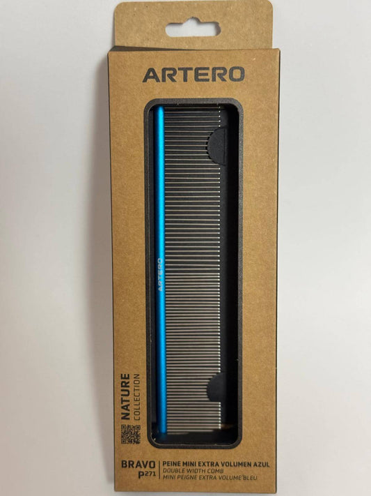 Peine Artero Bravo Mini Azul Extra Volumen para perros y gatos