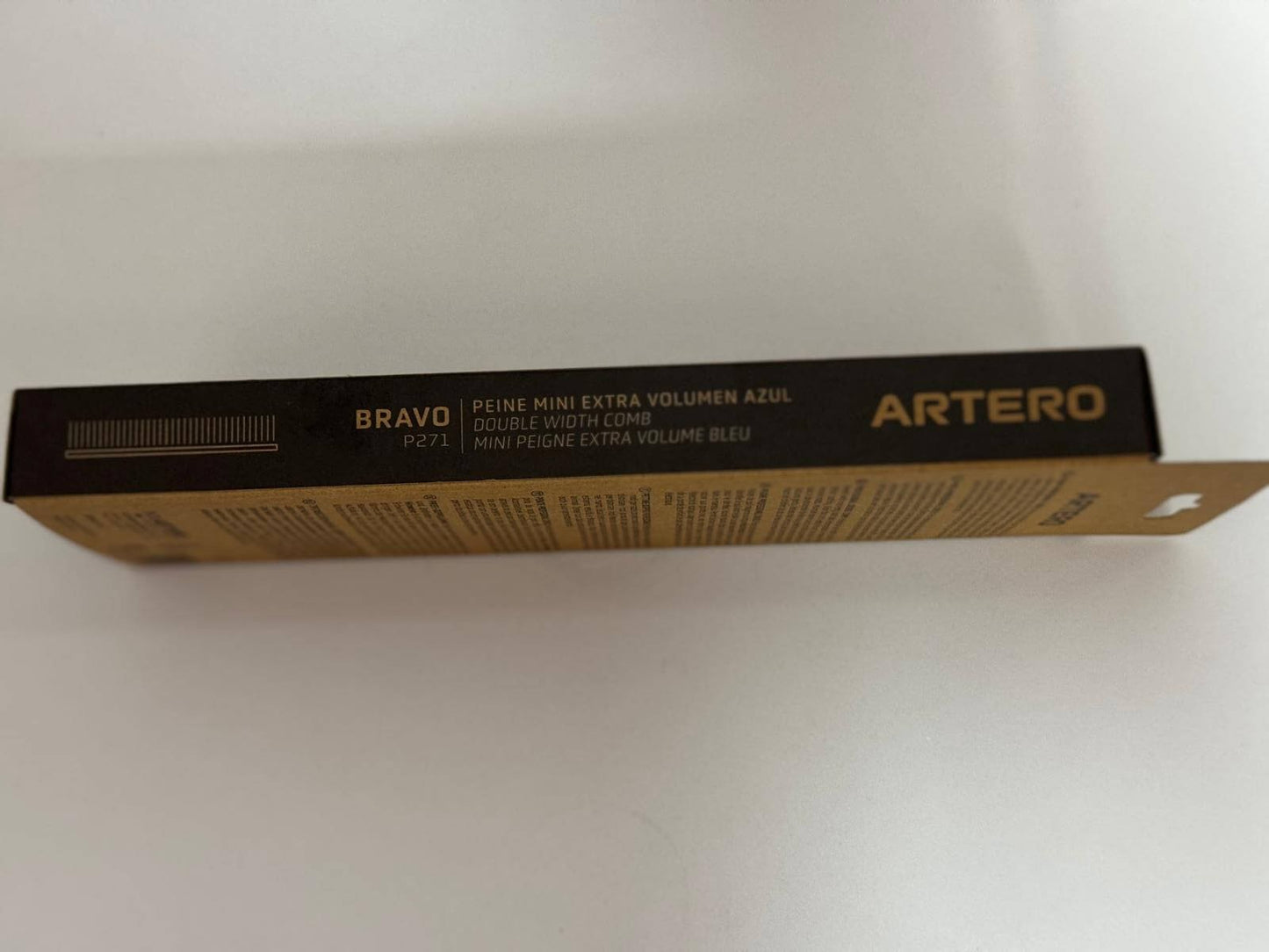 Peine Artero Bravo Mini Azul Extra Volumen para perros y gatos