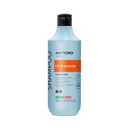 Artero Champú Hidratante para perros y gatos de pelo largo con biotina, hidratación profunda y brillo natural disponible en Gabo y Gordo E Shop.
