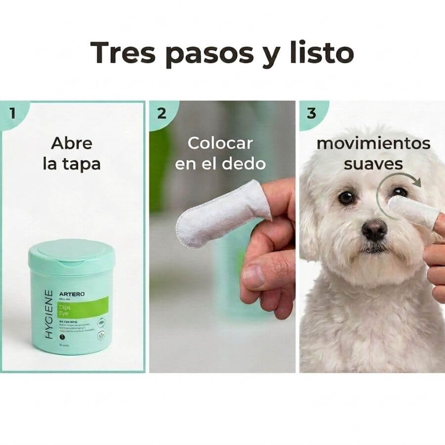 Artero Dedales Limpiadores de Ojos pack 50 unidades para perros y gatos