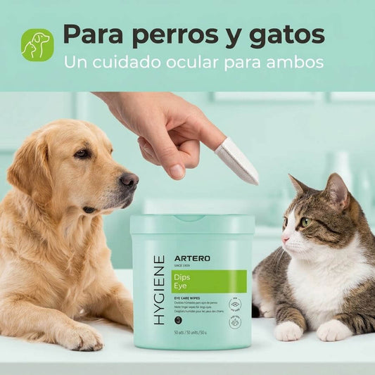 Artero Dedales Limpiadores de Ojos pack 50 unidades para perros y gatos