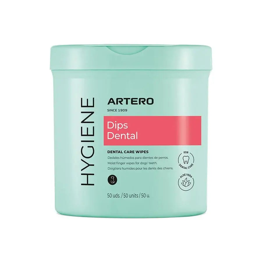 Artero Dips pack de 50 dedales limpiadores de dientes para perros y gatos