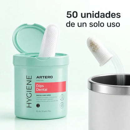 Artero Dips pack de 50 dedales limpiadores de dientes para perros y gatos