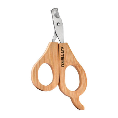 Artero Mini Cortauñas Nature Collection con mango de bambú ecológico para perros pequeños, cachorros y gatos