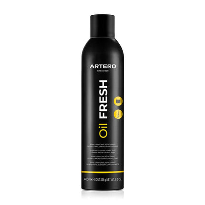 Artero Oil Fresh 400 ml spray refrigerante, lubricante, limpiador y desinfectante para cuchillas y tijeras de peluquería