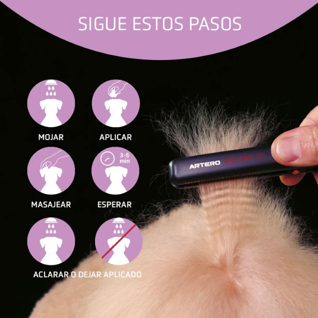 Acondicionador Artero Protein Vital 650 ml para hidratar y desenredar el pelo de perros y gatos