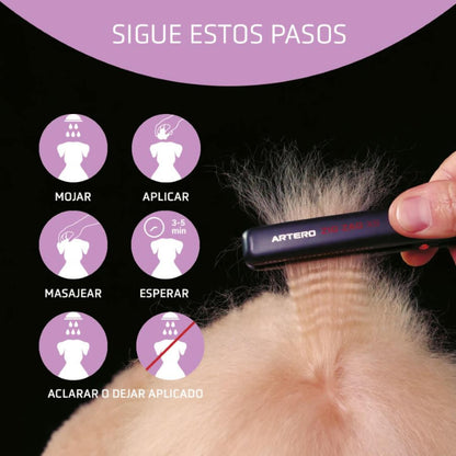 Acondicionador Artero Protein Vital 650 ml para hidratar y desenredar el pelo de perros y gatos