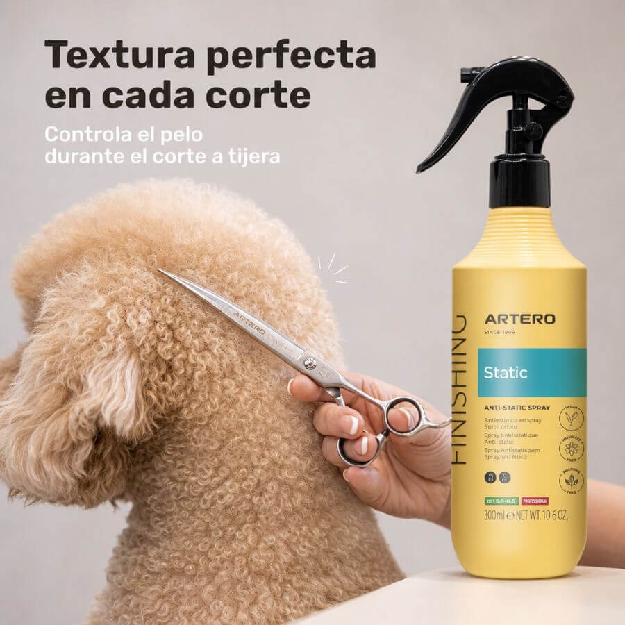 Artero Static Control 300 ml spray voluminizador y antiestático para perros y gatos