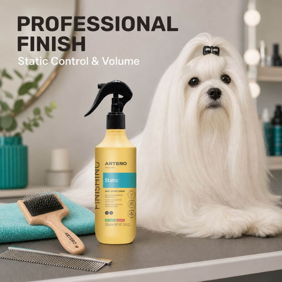 Artero Static Control 300 ml spray voluminizador y antiestático para perros y gatos