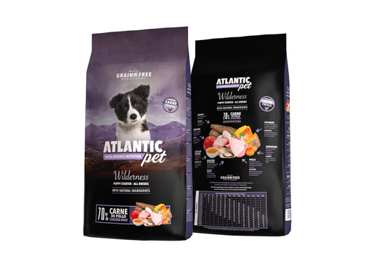 Atlantic Pet Wilderness Puppy pienso Grain Free con pollo para cachorros 2 kg y 12 kg