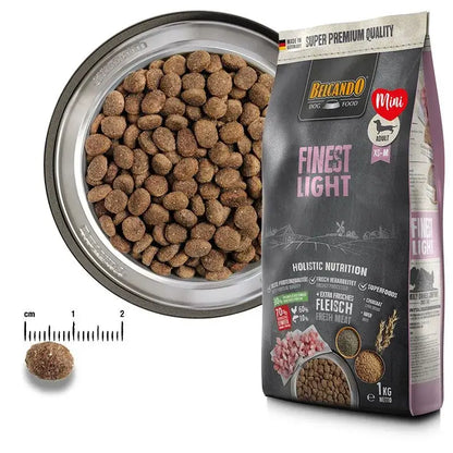 BELCANDO Finest Light | Pienso para perros pequeños y medianos con sobrepeso Gabo&Gordo Pet Shop en Las Palmas de Gran Canaria tienda para mascotas, perros, gatos, conejos, tortugas, animales, accesorios para mascotas