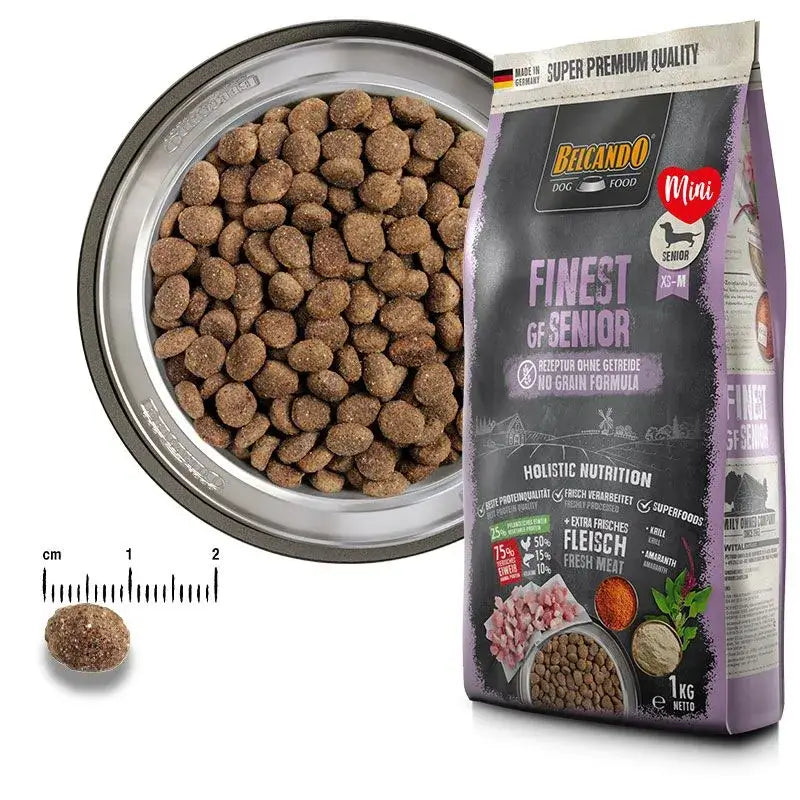 PIENSO BELCANDO FINEST GRAIN FREE SENIOR Gabo&Gordo Pet Shop en Las Palmas de Gran Canaria tienda para mascotas, perros, gatos, conejos, tortugas, animales, accesorios para mascotas