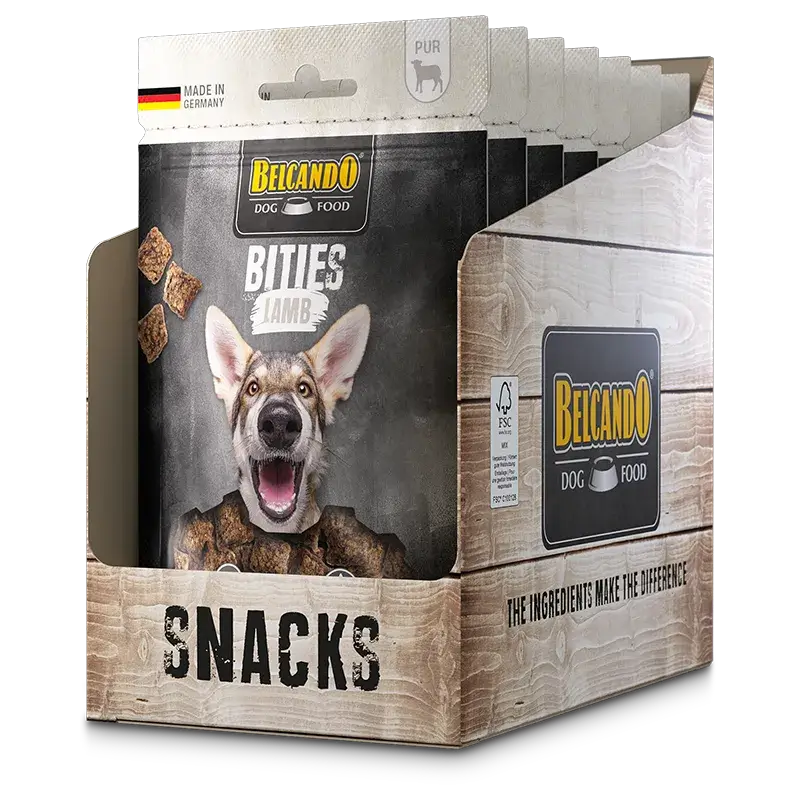 BELCANDO SNACK BITIES CORDERO 90 g.  Gabo y Gordo Pet Shop, la mejor tienda online en las Islas Canarias, España, tienda online para mascotas, perros, gatos, conejos, tortugas, animales, accesorios para mascotas en general. 
Gabo y Gordo E Shop in Canary Islands, the best store for pets, dogs, cats, rabbits, turtles, animals, pet accessories.