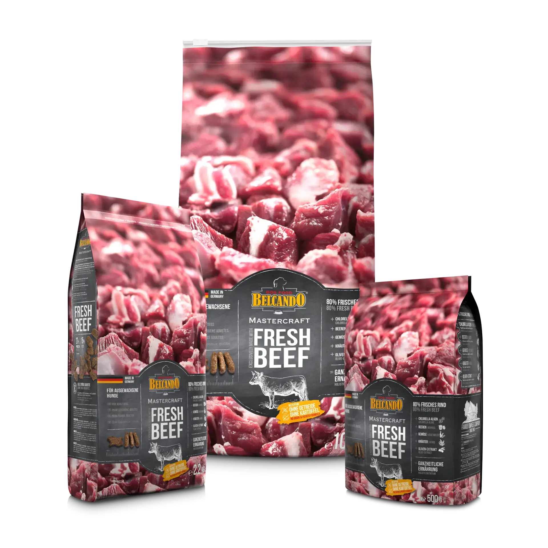 BELCANDO Mastercraft Fresh Beef | Pienso con carne fresca de ternera sin cereales para perros.  Gabo y Gordo Pet Shop en las Islas Canarias, España, tienda online para mascotas, perros, gatos, conejos, tortugas, animales, accesorios para mascotas en general. 