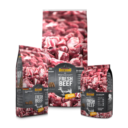 BELCANDO Mastercraft Fresh Beef | Pienso con carne fresca de ternera sin cereales para perros.  Gabo y Gordo E Shop, la mejor tienda online en las Islas Canarias, España, tienda online para mascotas, perros, gatos, conejos, tortugas, animales, accesorios para mascotas en general. 
Gabo y Gordo E Shop in Canary Islands, the best store for pets, dogs, cats, rabbits, turtles, animals, pet accessories.