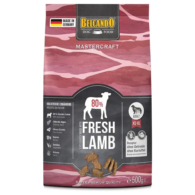 🐑 BELCANDO Mastercraft Fresh Lamb | Pienso sin cereales con 80 % de cordero fresco para perros