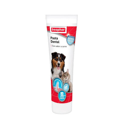 Pasta dental Beaphar sabor carne para perros y gatos – 100 g