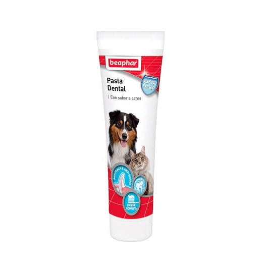 Pasta dental Beaphar sabor carne para perros y gatos – 100 g