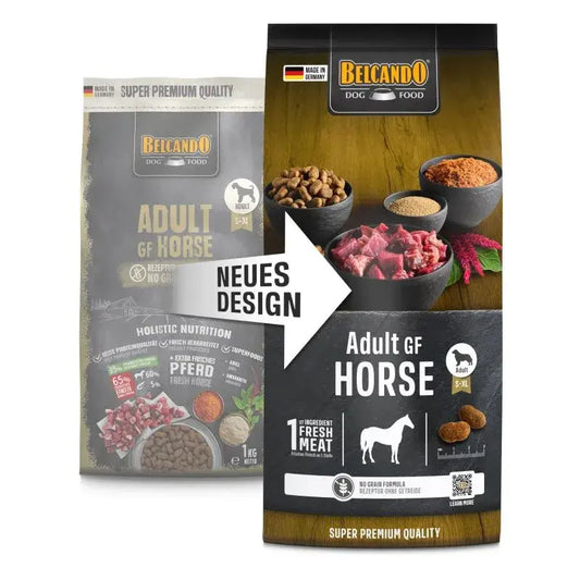 BELCANDO Adult GF Horse pienso sin cereales con carne fresca de caballo para perros adultos sensibles