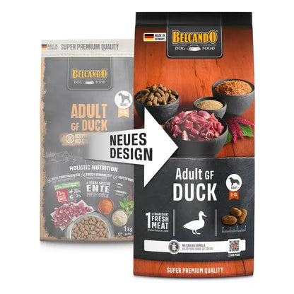 BELCANDO Adult Grain Free Duck pienso sin cereales con 40 % de pato fresco y amaranto para perros adultos
