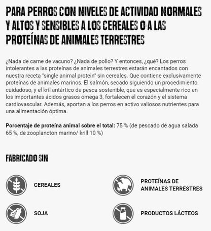 BELCANDO Adult Grain Free Ocean pienso sin cereales y sin proteínas de pollo con pescado y kril para perros adultos