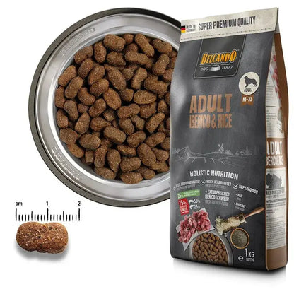 BELCANDO Adult Iberico & Rice pienso con 30 % de cerdo ibérico fresco y arroz para perros adultos