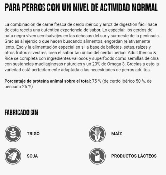 BELCANDO Adult Iberico & Rice: pienso premium con cerdo ibérico y arroz digestible para perros adultos