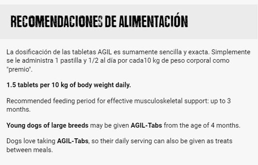 BELCANDO AGIL-TABS 60 tabletas para articulaciones de perros grandes o con artrosis