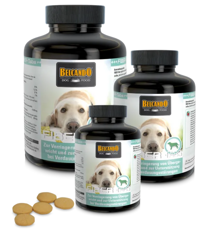 BELCANDO Fiber 60 Tabs suplemento para perros con sobrepeso o problemas digestivos