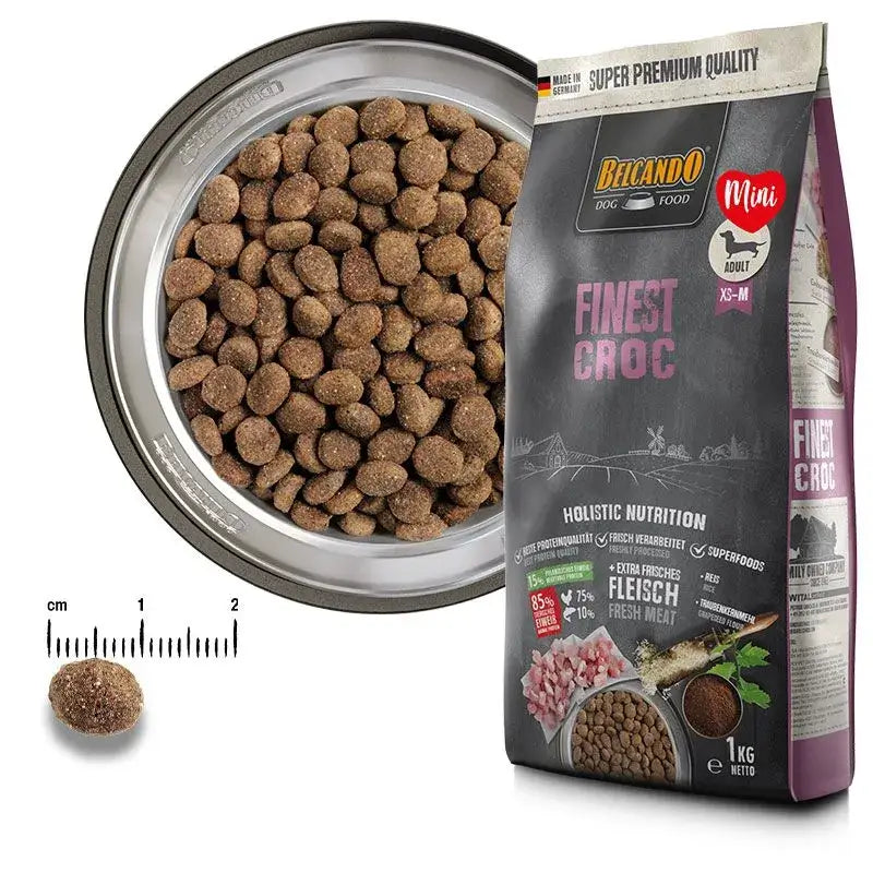 BELCANDO Finest Croc pienso premium con pato y efecto salsa para perros adultos pequeños y medianos