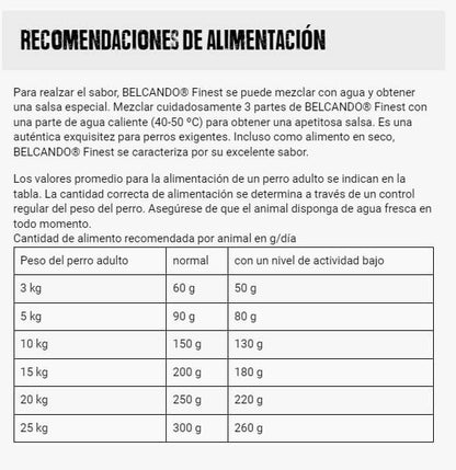 BELCANDO Finest Grain Free Senior pienso sin cereales para perros mayores pequeños y medianos