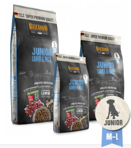 BELCANDO Junior Lamb & Rice pienso con cordero y arroz para cachorros de razas medianas y grandes