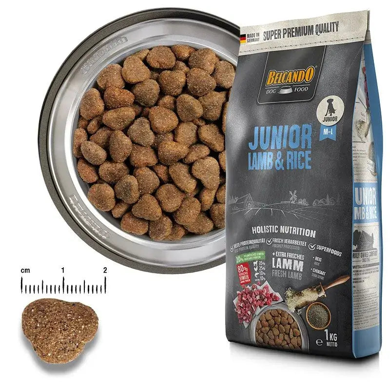 BELCANDO Junior Lamb & Rice pienso con cordero y arroz para cachorros de razas medianas y grandes