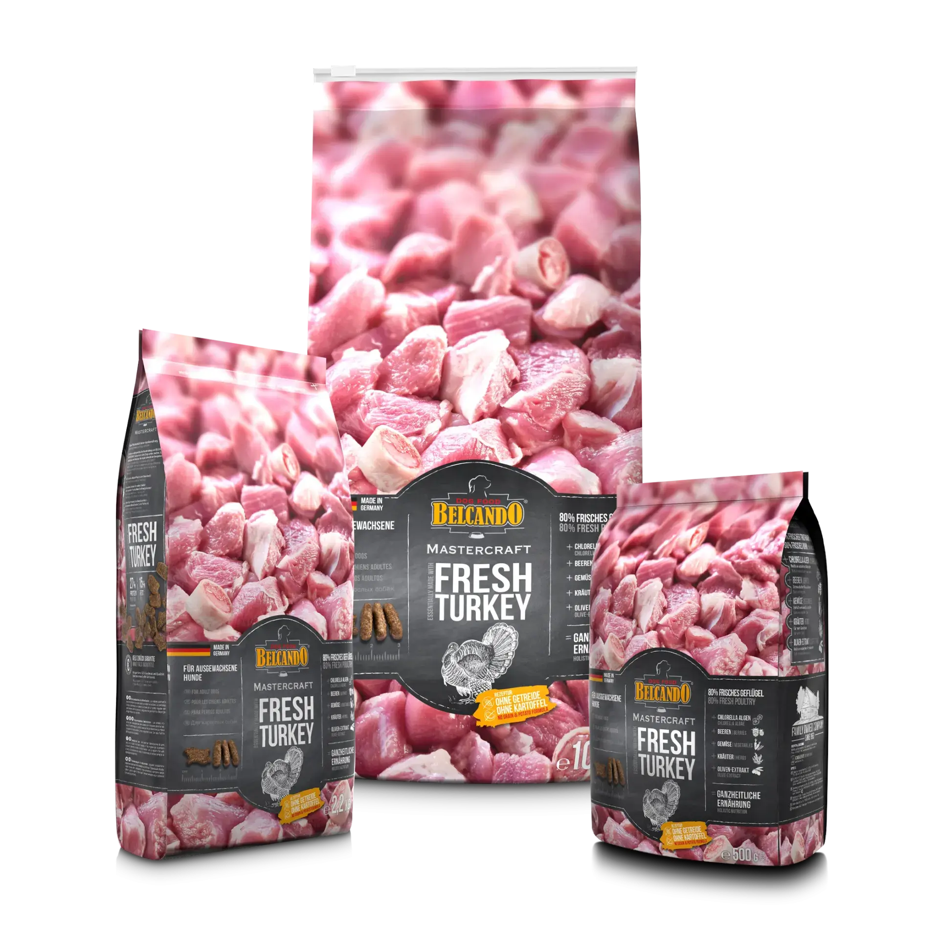 BELCANDO Mastercraft Fresh Turkey – Pienso sin cereales con carne fresca de pavo para perros adultos