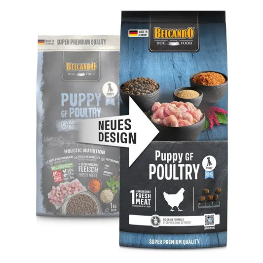BELCANDO Puppy GF Poultry pienso sin cereales con carne fresca de ave para cachorros