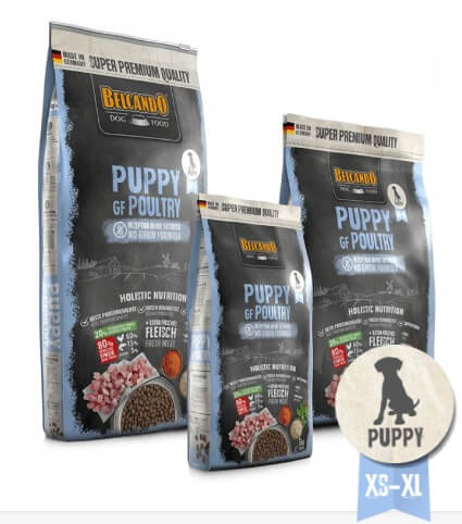 BELCANDO Puppy GF Poultry pienso sin cereales con carne fresca de ave para cachorros