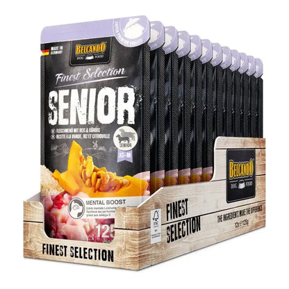 BELCANDO Finest Selection Senior Menú de Carne con arroz y calabaza 12 x 125 g para perros sénior