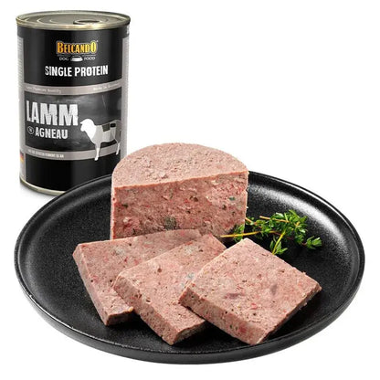 BELCANDO Single Protein Cordero – Alimento húmedo monoproteico para perros
