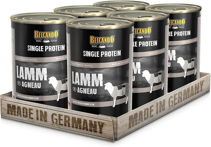 BELCANDO Single Protein Cordero – Alimento húmedo monoproteico para perros