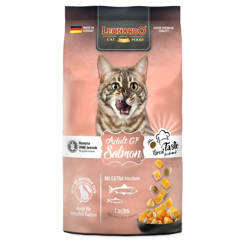 LEONARDO® Adult GF Salmon | Pienso para gatos en Gabo&Gordo Pet Shop en Las Palmas de Gran Canaria tienda para mascotas, perros, gatos, conejos, tortugas, animales, accesorios para mascotas